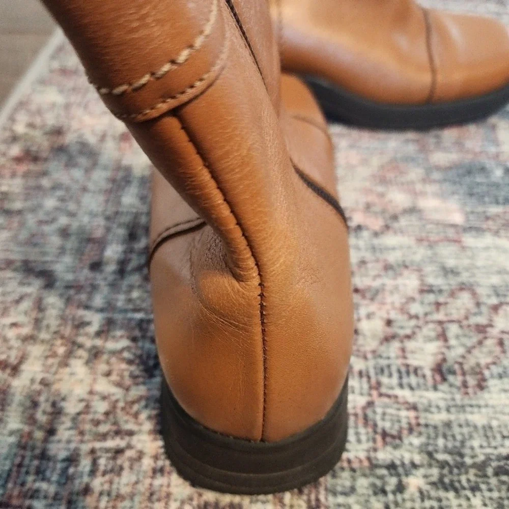 VTG La Canadienne Leather Square Toe Boots. Gritty Boho indiesleaze Fall winter